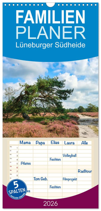 Lüneburger Südheide (CALVENDO Familienplaner 2026)