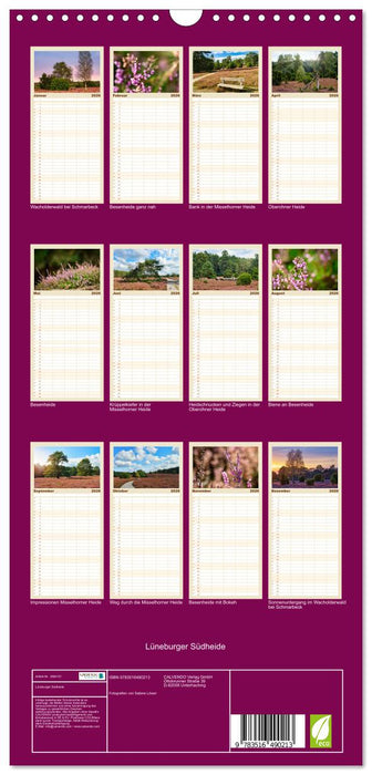 Lüneburger Südheide (CALVENDO Familienplaner 2026)