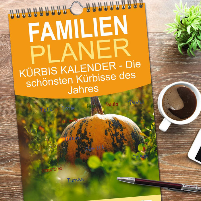 KÜRBIS KALENDER - Die schönsten Kürbisse des Jahres (CALVENDO Familienplaner 2026)