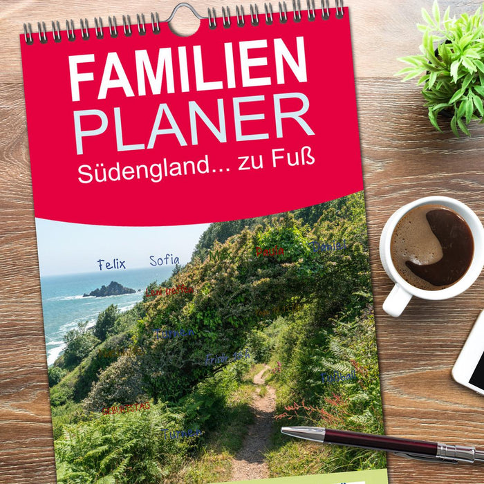 Südengland... zu Fuß (CALVENDO Familienplaner 2026)