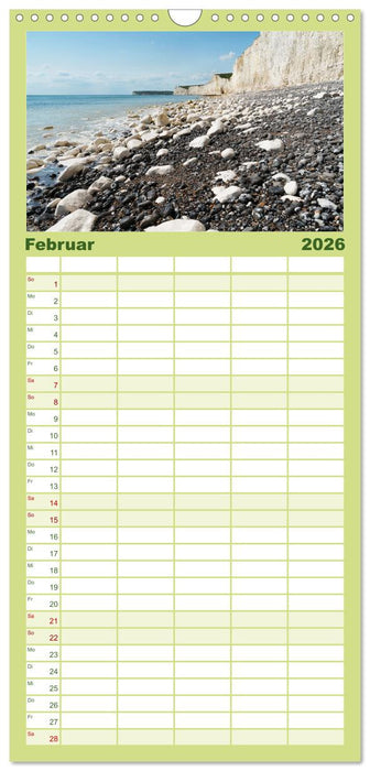 Südengland... zu Fuß (CALVENDO Familienplaner 2026)