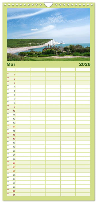 Südengland... zu Fuß (CALVENDO Familienplaner 2026)