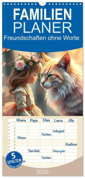Freundschaften ohne Worte (CALVENDO Familienplaner 2026)