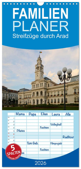 Streifzüge durch Arad (CALVENDO Familienplaner 2026)
