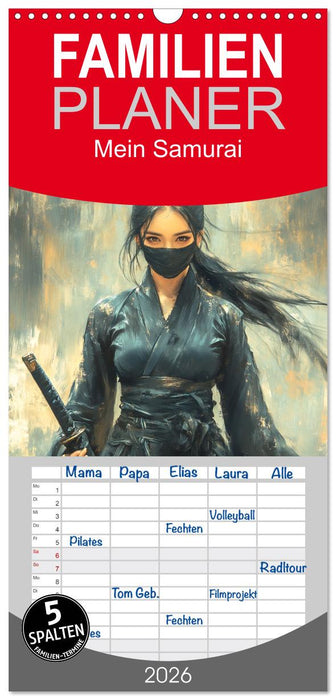 Mein Samurai (CALVENDO Familienplaner 2026)