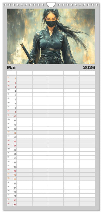 Mein Samurai (CALVENDO Familienplaner 2026)