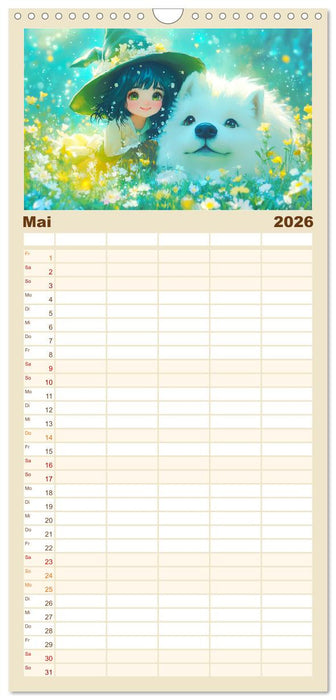Kleine Hexen. Zauberhafte Mädchen mit magischen Kräften (CALVENDO Familienplaner 2026)
