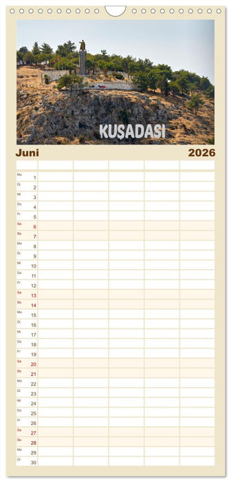 Urlaub in Kusadasi - Sonne, Strand und Kultur in der Türkei (CALVENDO Familienplaner 2026)