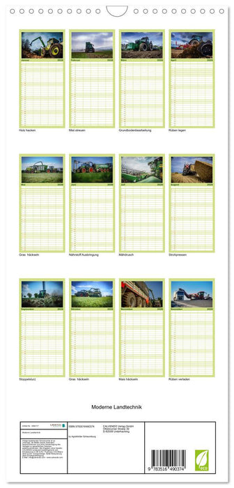 Moderne Landtechnik (CALVENDO Familienplaner 2026)