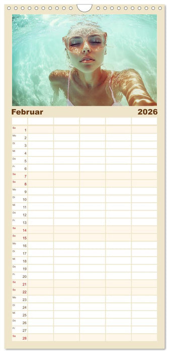 Entspannen am Strand (CALVENDO Familienplaner 2026)