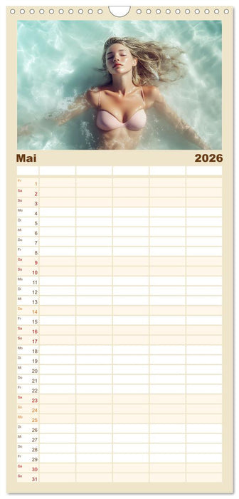 Entspannen am Strand (CALVENDO Familienplaner 2026)