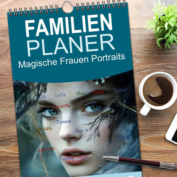 Magische Frauen Portraits (CALVENDO Familienplaner 2026)