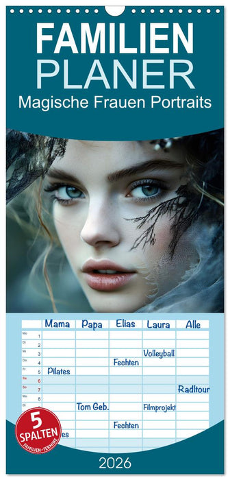 Magische Frauen Portraits (CALVENDO Familienplaner 2026)