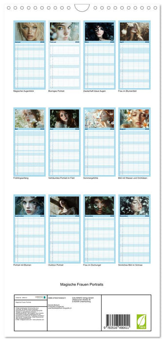 Magische Frauen Portraits (CALVENDO Familienplaner 2026)