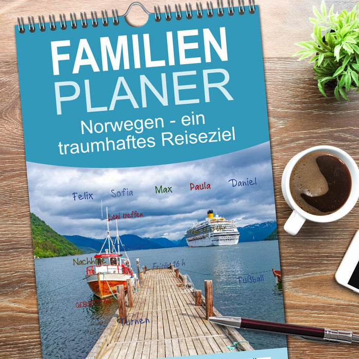 Norwegen - ein traumhaftes Reiseziel (CALVENDO Familienplaner 2026)