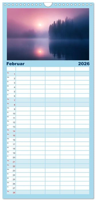 Die Seele Alaskas - Gewässer des Nordens (CALVENDO Familienplaner 2026)