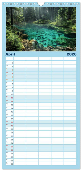 Die Seele Alaskas - Gewässer des Nordens (CALVENDO Familienplaner 2026)