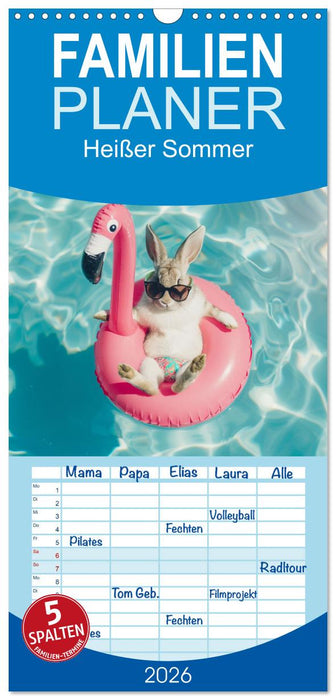 Heißer Sommer (CALVENDO Familienplaner 2026)