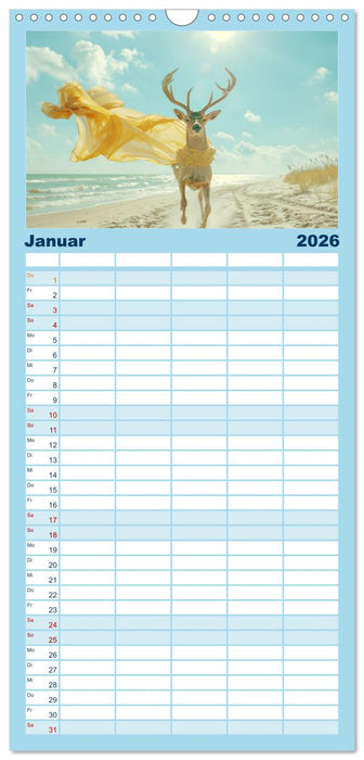 Heißer Sommer (CALVENDO Familienplaner 2026)