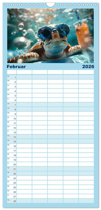 Heißer Sommer (CALVENDO Familienplaner 2026)