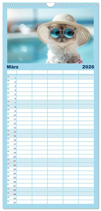 Heißer Sommer (CALVENDO Familienplaner 2026)