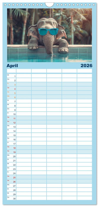 Heißer Sommer (CALVENDO Familienplaner 2026)