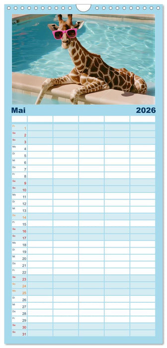 Heißer Sommer (CALVENDO Familienplaner 2026)