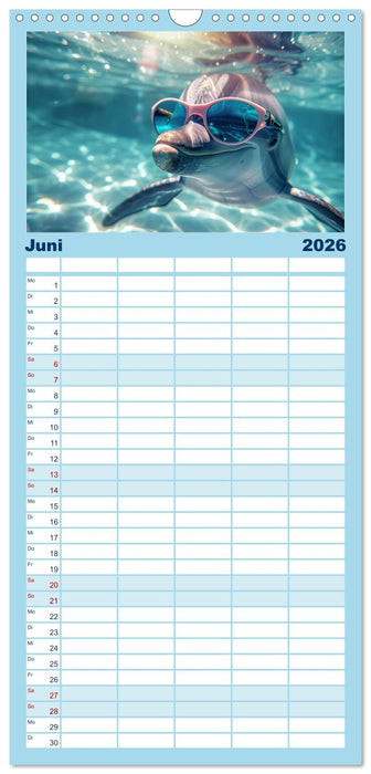 Heißer Sommer (CALVENDO Familienplaner 2026)