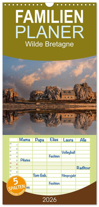Wilde Bretagne (CALVENDO Familienplaner 2026)