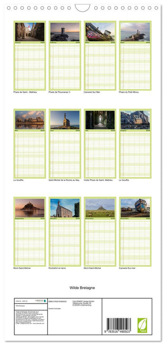 Wilde Bretagne (CALVENDO Familienplaner 2026)