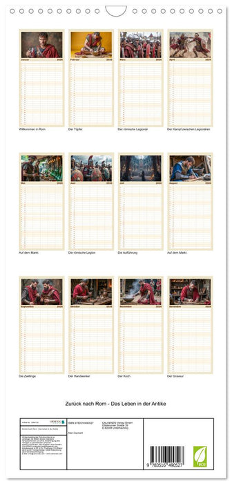 Zurück nach Rom - Das Leben in der Antike (CALVENDO Familienplaner 2026)
