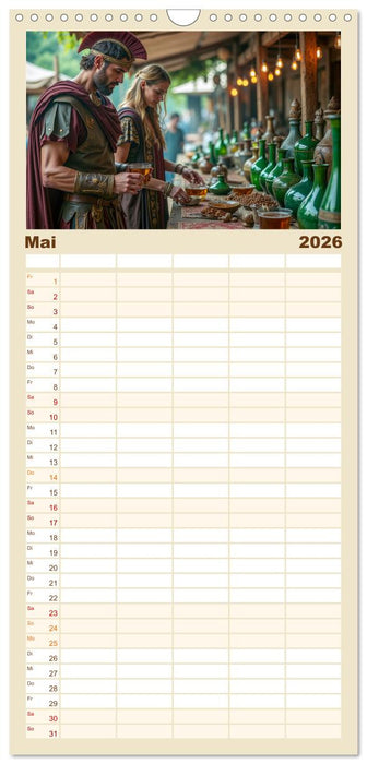 Zurück nach Rom - Das Leben in der Antike (CALVENDO Familienplaner 2026)