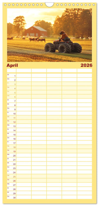 Süße Hunde cruisen - durch das Jahr mit dem Hundekalender (CALVENDO Familienplaner 2026)