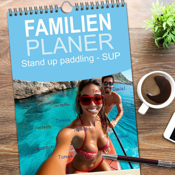 Stand up paddling - SUP (CALVENDO Familienplaner 2026)