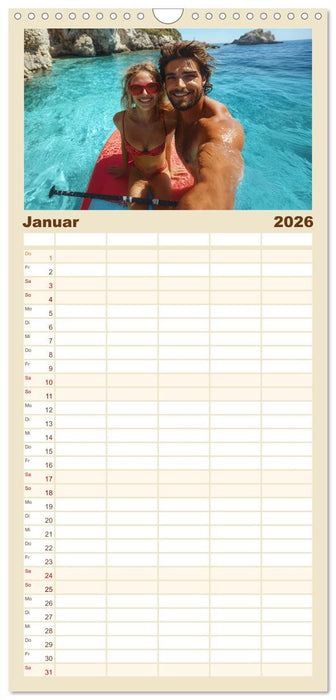 Stand up paddling - SUP (CALVENDO Familienplaner 2026)