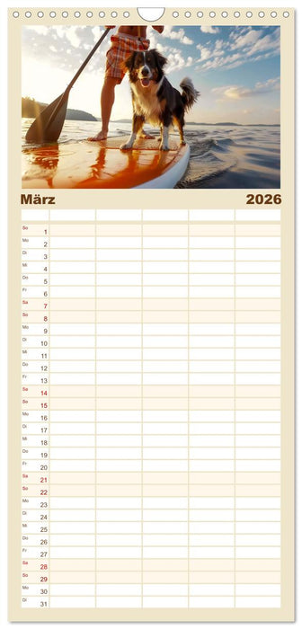 Stand up paddling - SUP (CALVENDO Familienplaner 2026)