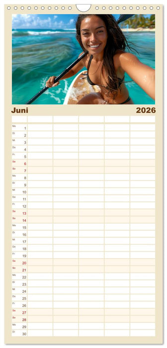 Stand up paddling - SUP (CALVENDO Familienplaner 2026)