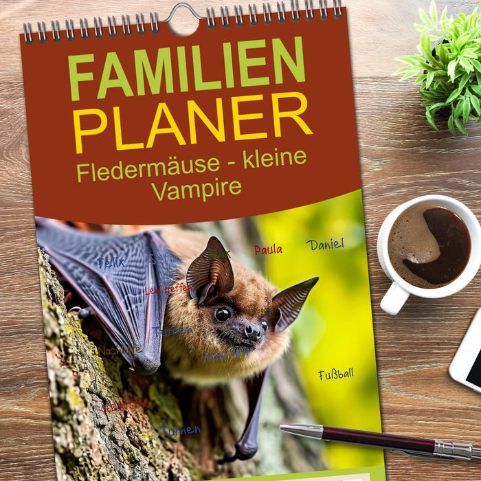 Fledermäuse - kleine Vampire (CALVENDO Familienplaner 2026)