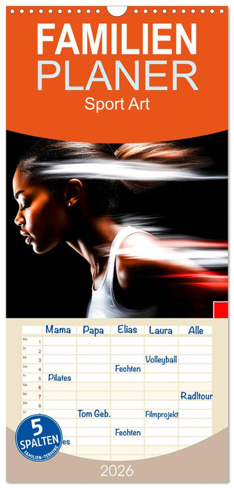 Sport Art (CALVENDO Familienplaner 2026)