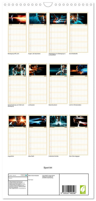 Sport Art (CALVENDO Familienplaner 2026)
