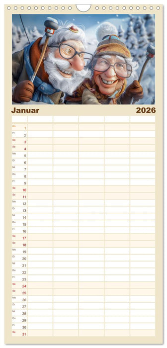 Alt, aber nicht leise (CALVENDO Familienplaner 2026)