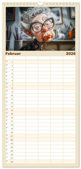 Alt, aber nicht leise (CALVENDO Familienplaner 2026)