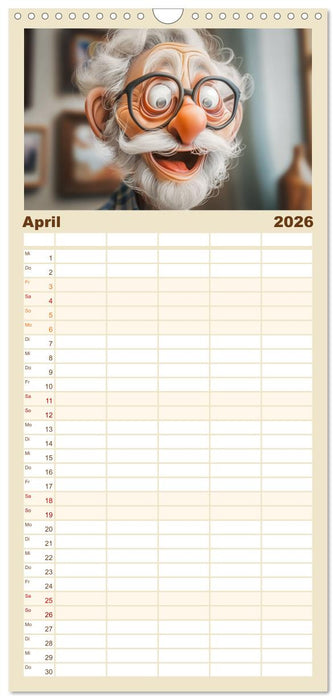 Alt, aber nicht leise (CALVENDO Familienplaner 2026)