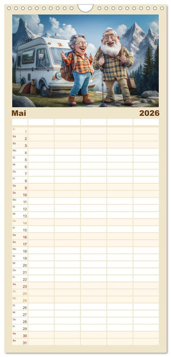 Alt, aber nicht leise (CALVENDO Familienplaner 2026)