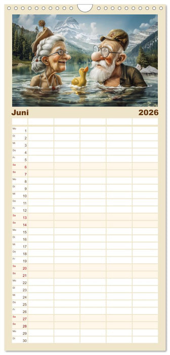 Alt, aber nicht leise (CALVENDO Familienplaner 2026)