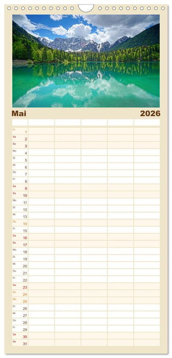 Bergseen zum Träumen (CALVENDO Familienplaner 2026)