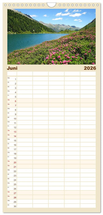 Bergseen zum Träumen (CALVENDO Familienplaner 2026)
