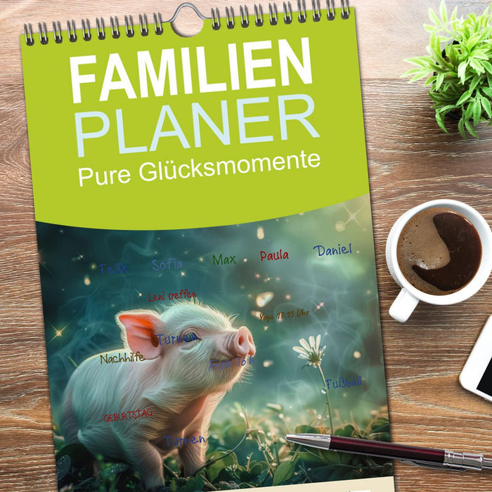 Pure Glücksmomente (CALVENDO Familienplaner 2026)