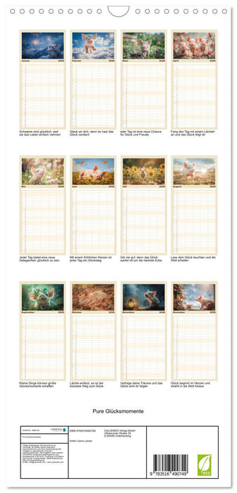 Pure Glücksmomente (CALVENDO Familienplaner 2026)