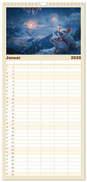 Pure Glücksmomente (CALVENDO Familienplaner 2026)